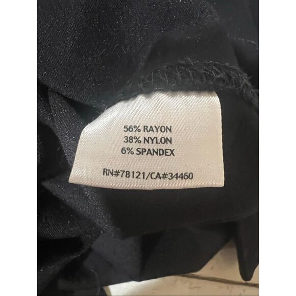 Eileen Fisher Straight Wide Leg Heavy Knit black Pants Gen S - Picture 7 of 8